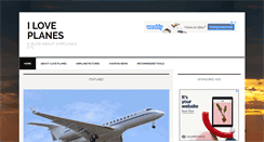 Desktop Screenshot of iloveplanes.com