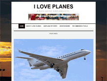 Tablet Screenshot of iloveplanes.com